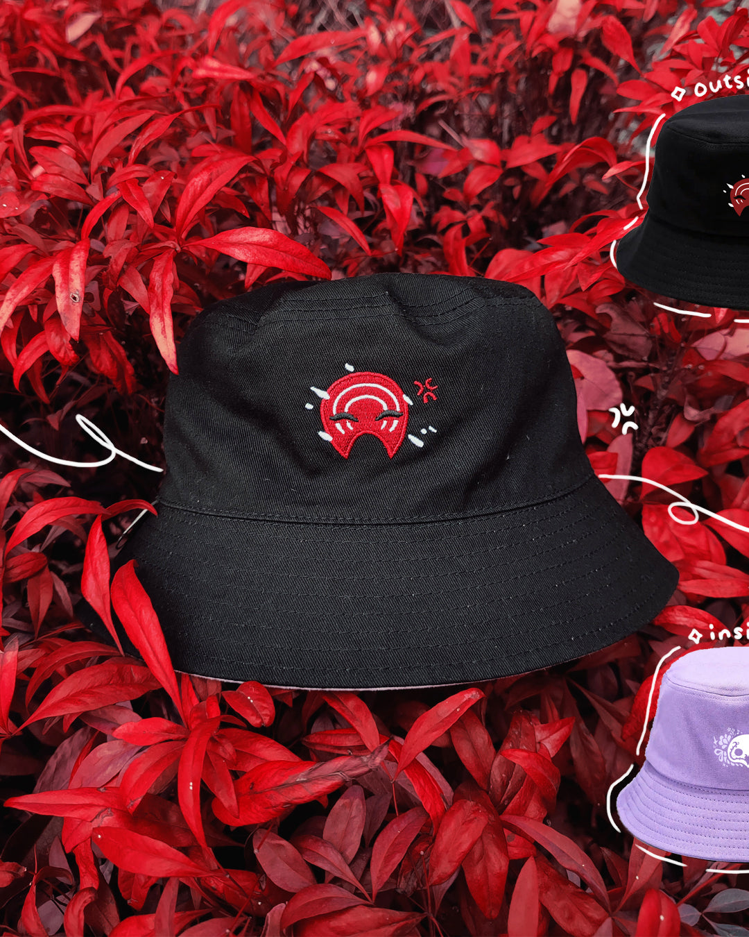 Hades & Hythlodaeus ✦ FFXIV Reversible Bucket Hat