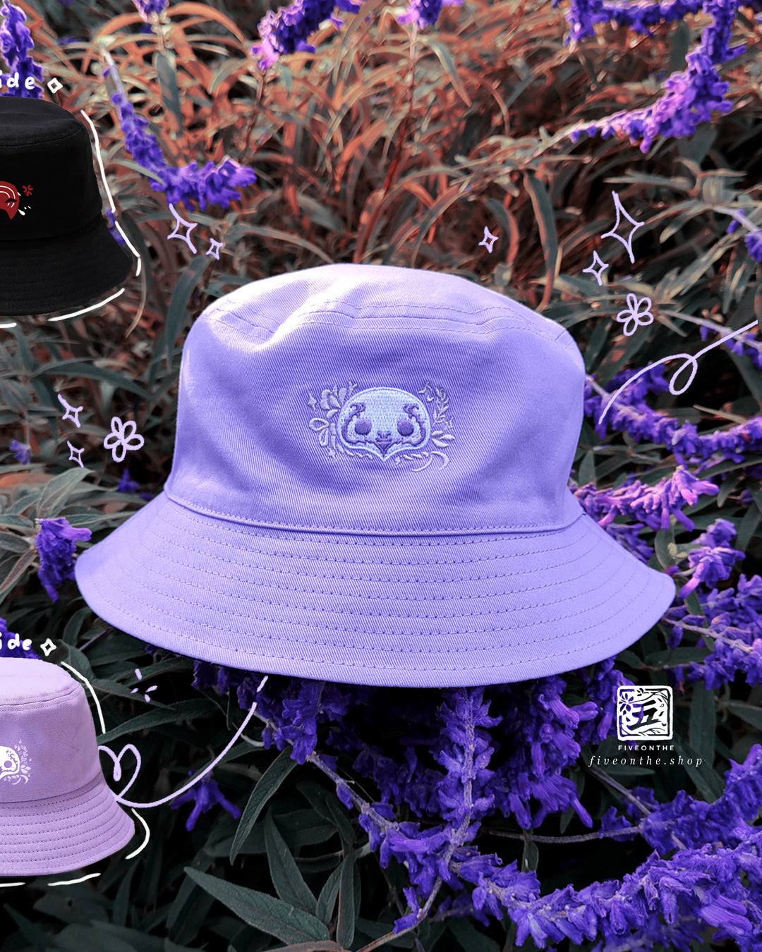 Hades & Hythlodaeus ✦ FFXIV Reversible Bucket Hat