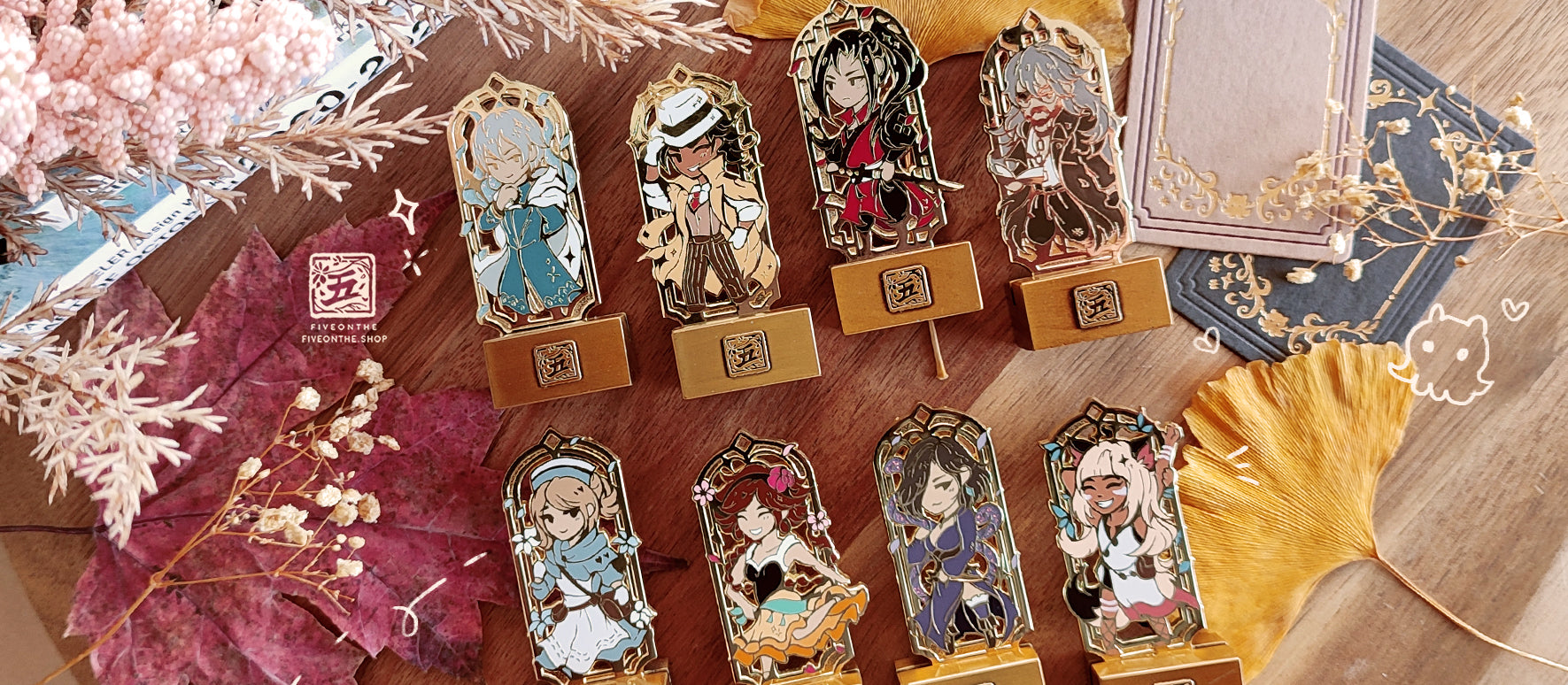 Octopath Traveler II ✦ Mini Enamel Pin Standees