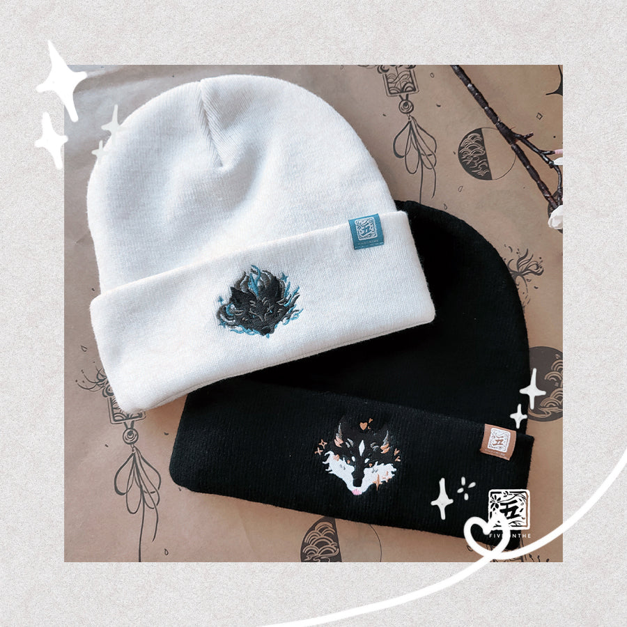 Torgal & Wyvern Tail Embroidered Beanies ✦ FFXVI