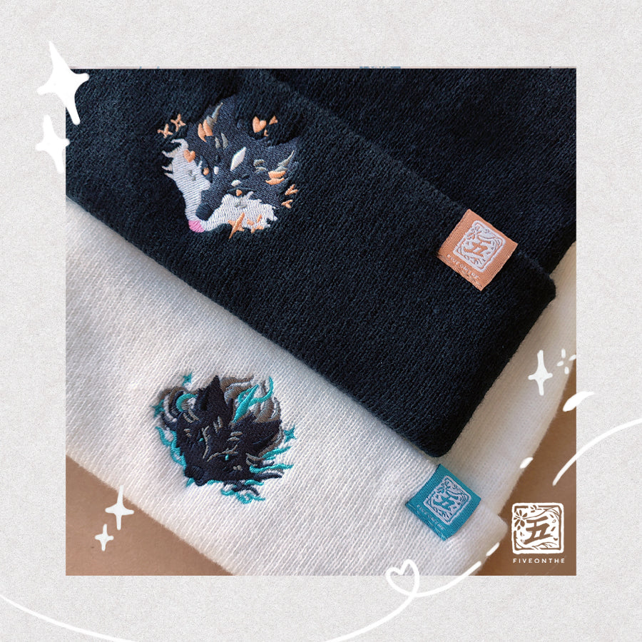Torgal & Wyvern Tail Embroidered Beanies ✦ FFXVI