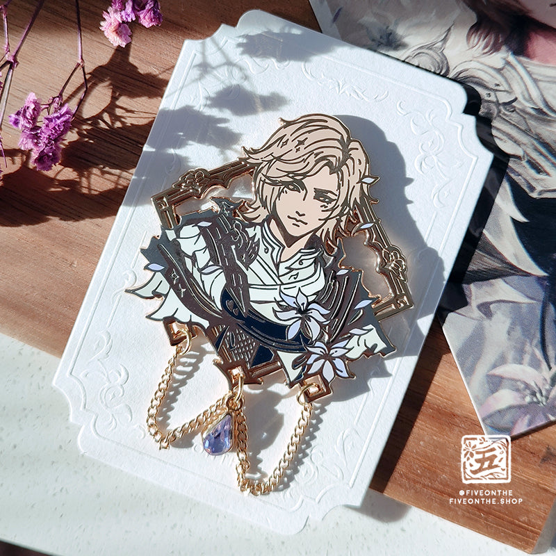 Dion Lesage ✦ FFXVI Framed Enamel Pin