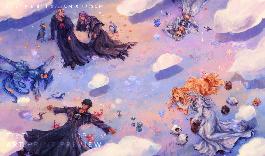 Elpis Ancient Friends ✦ FFXIV Pearlescent Art Print