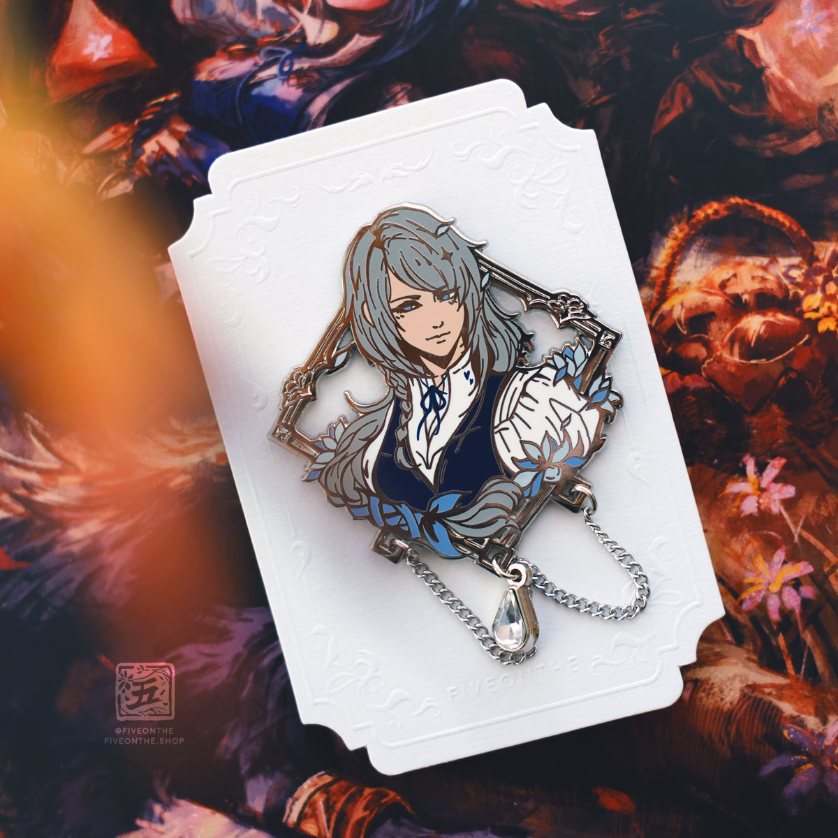 Jill Warrick ✦ FFXVI Framed Enamel Pin – Fiveonthe