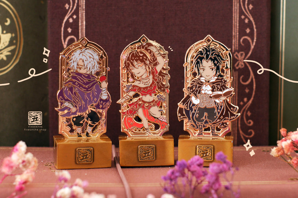 Octopath Traveler I ✦ Mini Enamel Pin Standees