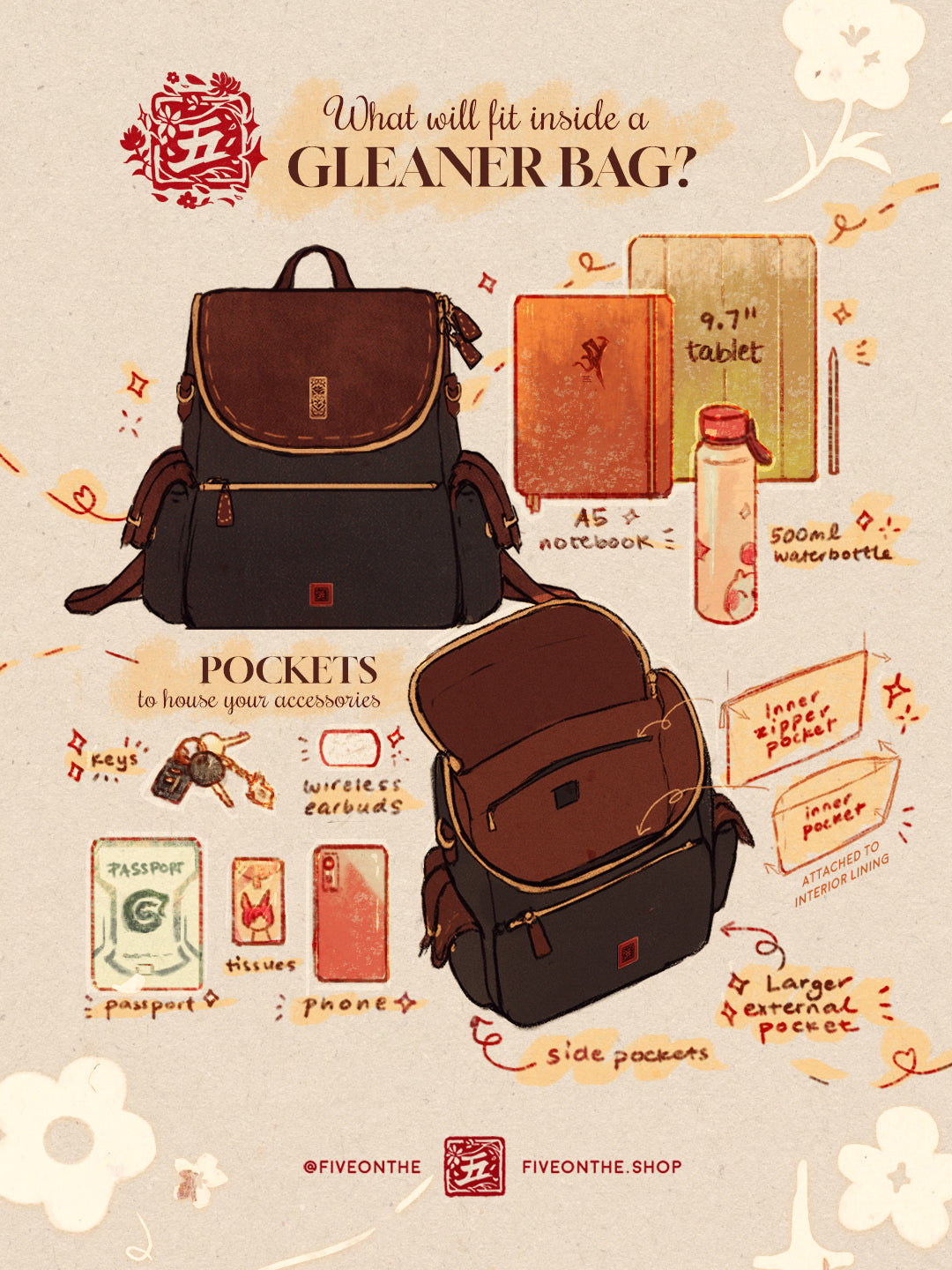 The Gleaner's Mini Backpack ✦ FFXIV Dawntrail Bag