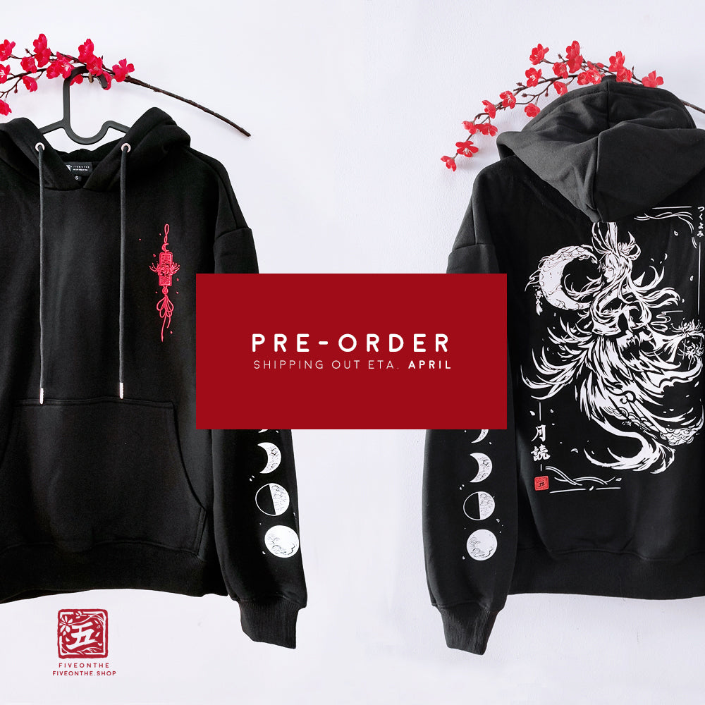 【PRE-ORDER】Tsukuyomi NIGHTBLOOM Screenprinted Hoodie ✦ FFXIV