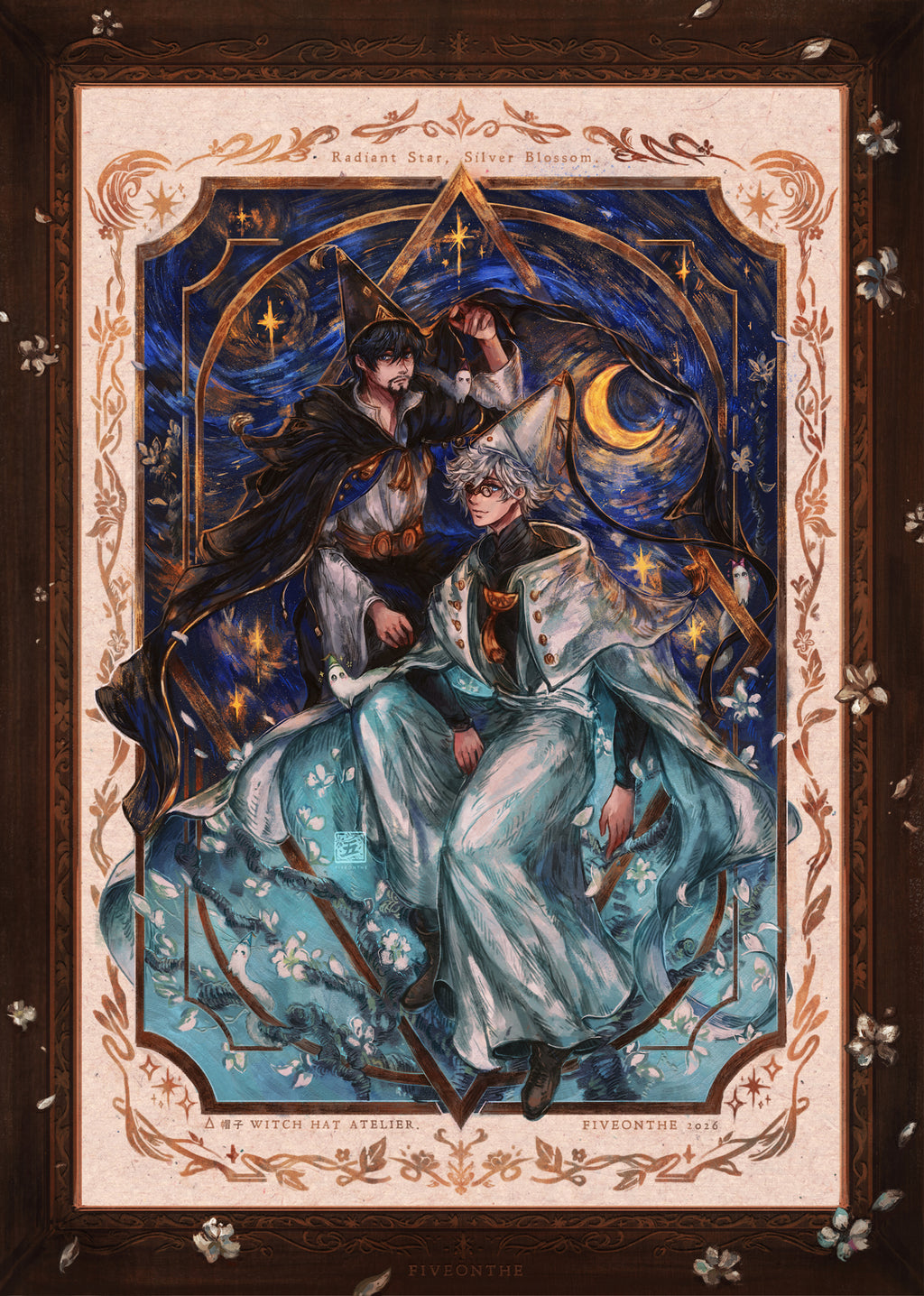 Radiant Star, Silver Blossom ✦ Witch Hat Atelier Art Print