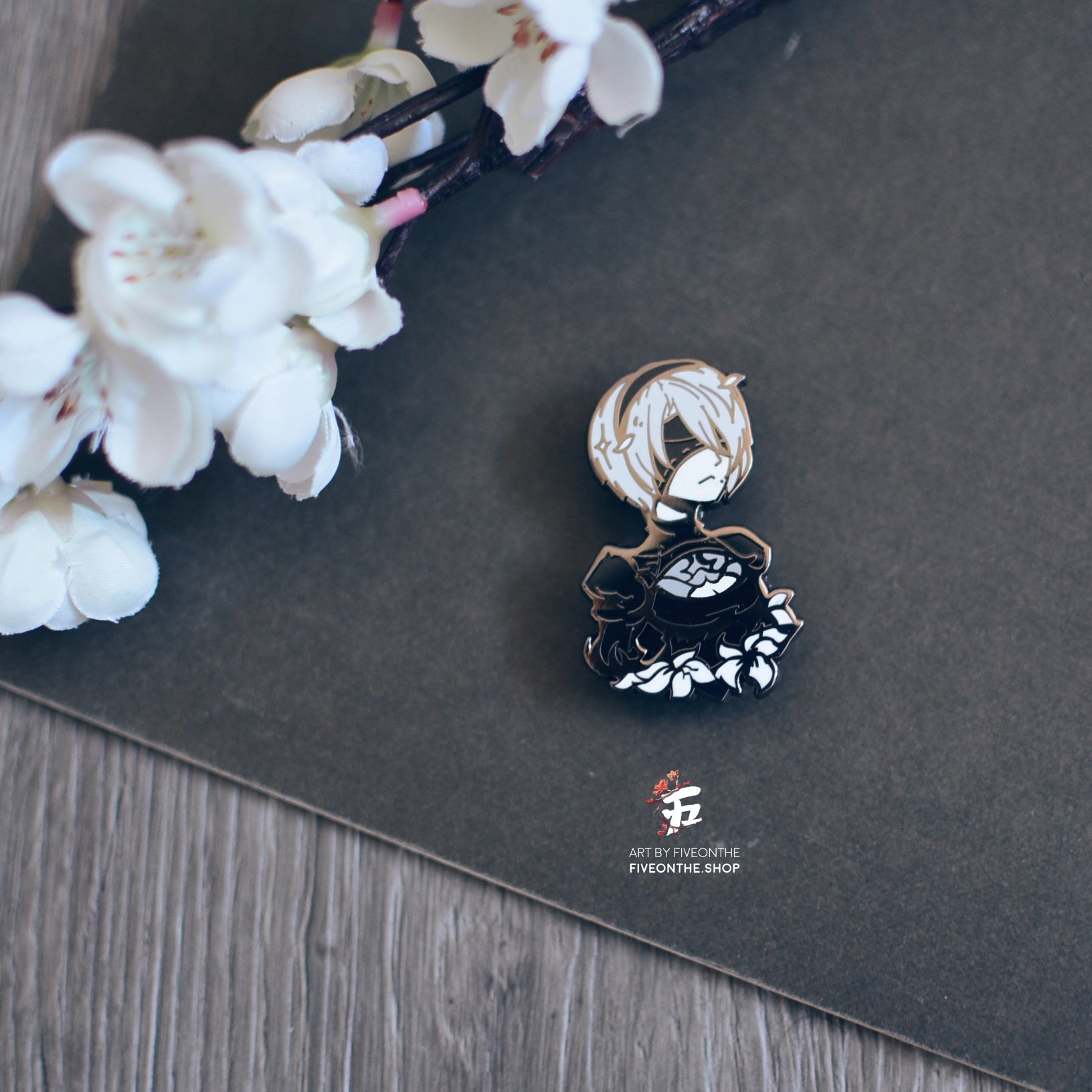 2B ✦ NieR Automata Enamel Pin