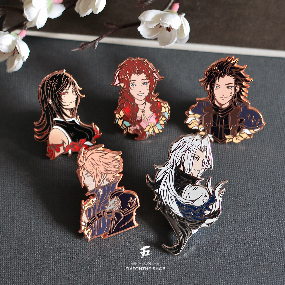 Aerith Gainsborough ✦ FFVII Enamel Pins