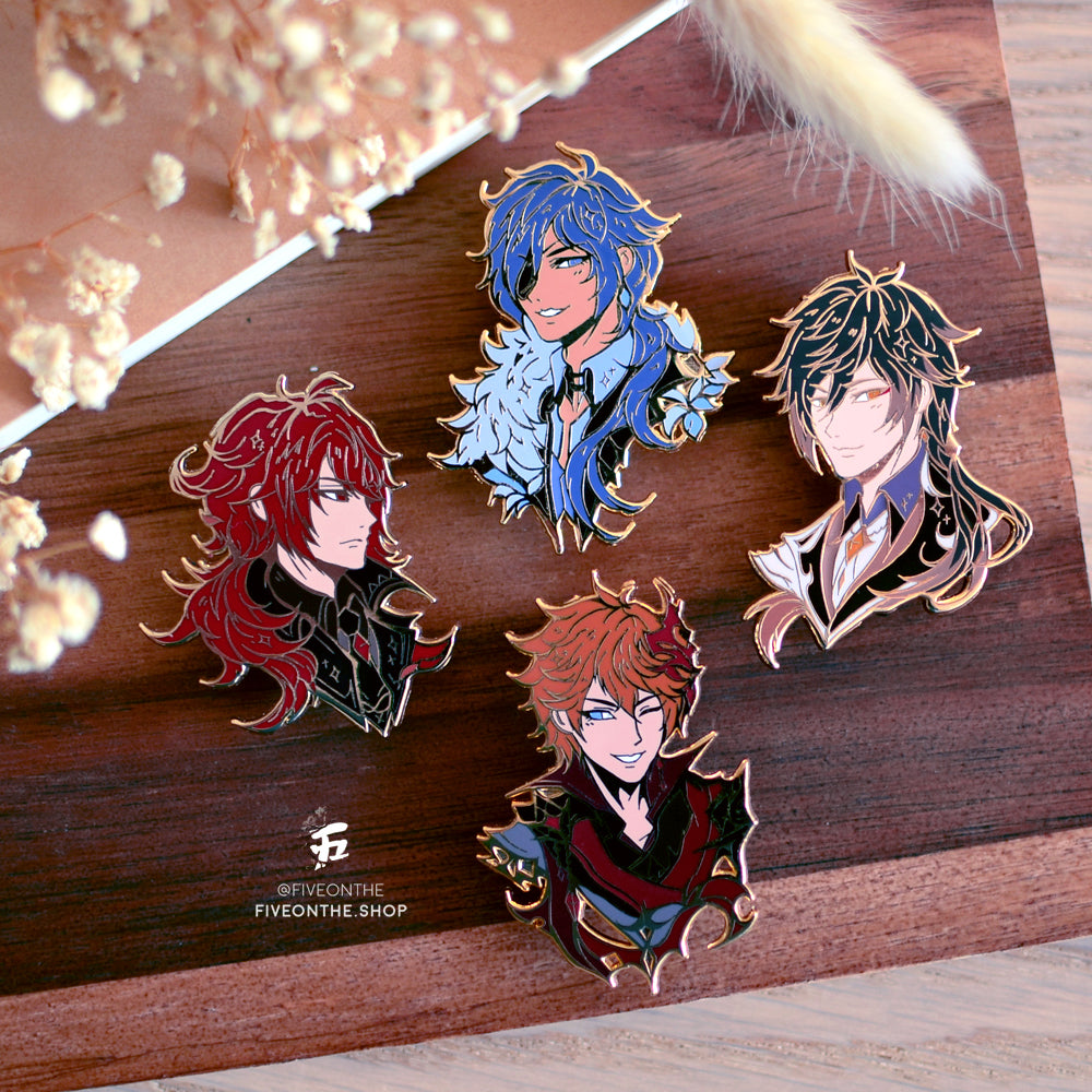 Diluc ✦ Genshin Impact Enamel Pins