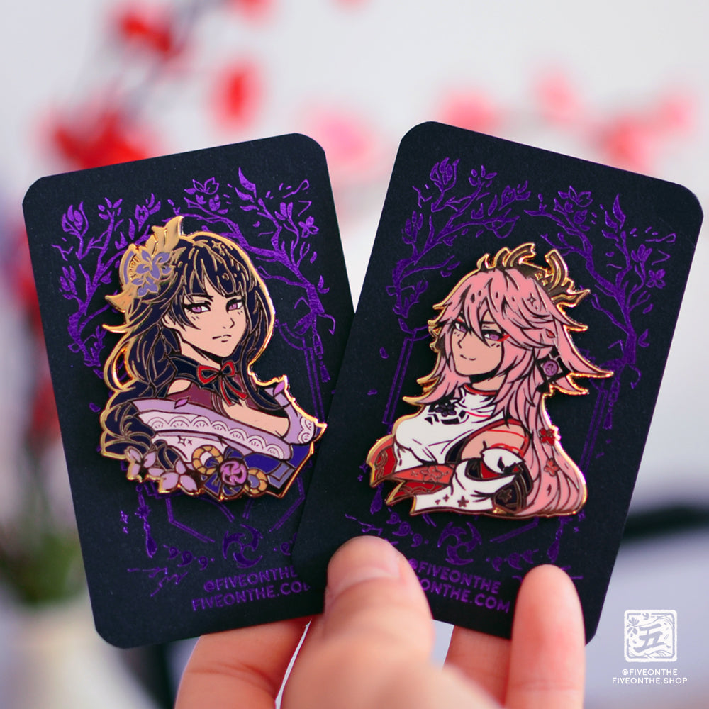 Yae Miko ✦ Genshin Impact Enamel Pins