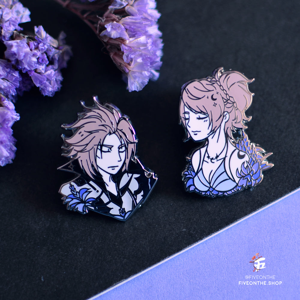 Ravus and Lunafreya Nox Fleuret ✦ FFXV Enamel Pins
