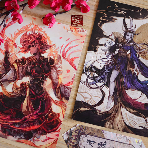 Vermillion Phoenix Suzaku ✦ FFXIV Art Print