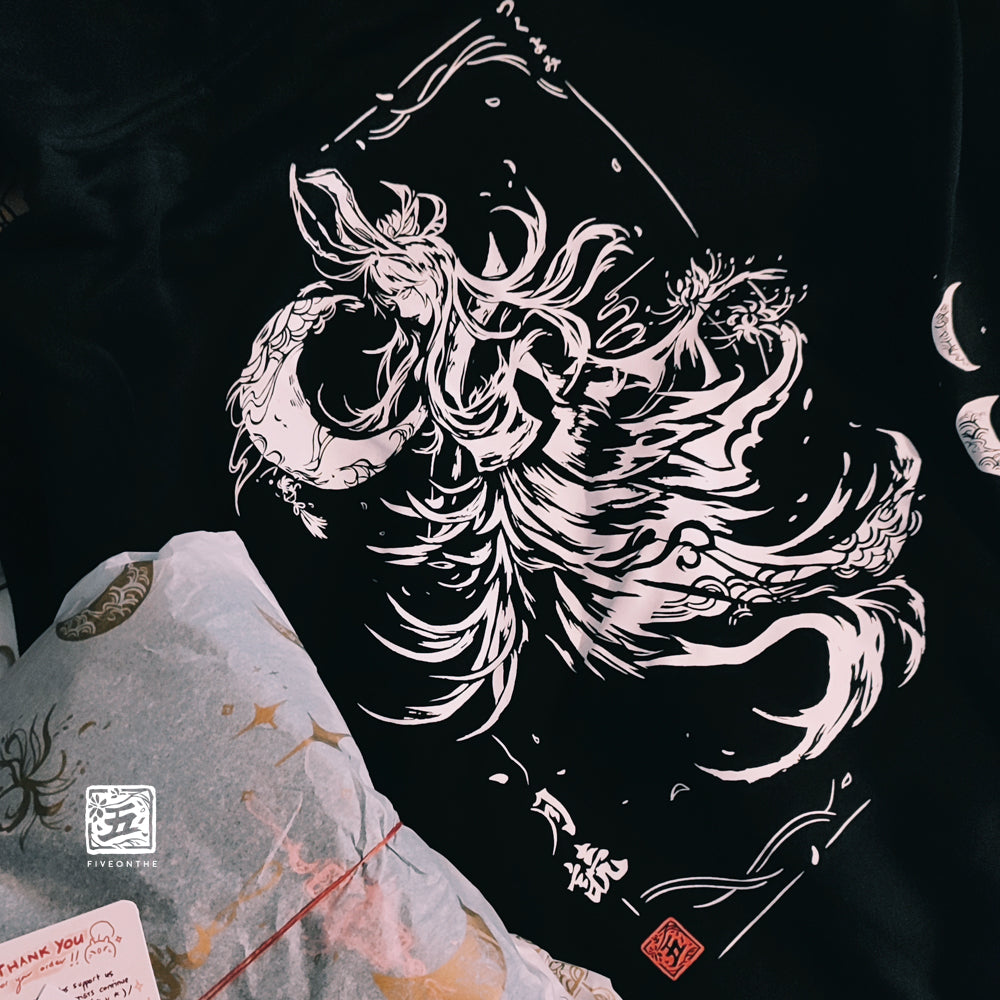 Tsukuyomi NIGHTBLOOM Screenprinted Hoodie ✦ FFXIV