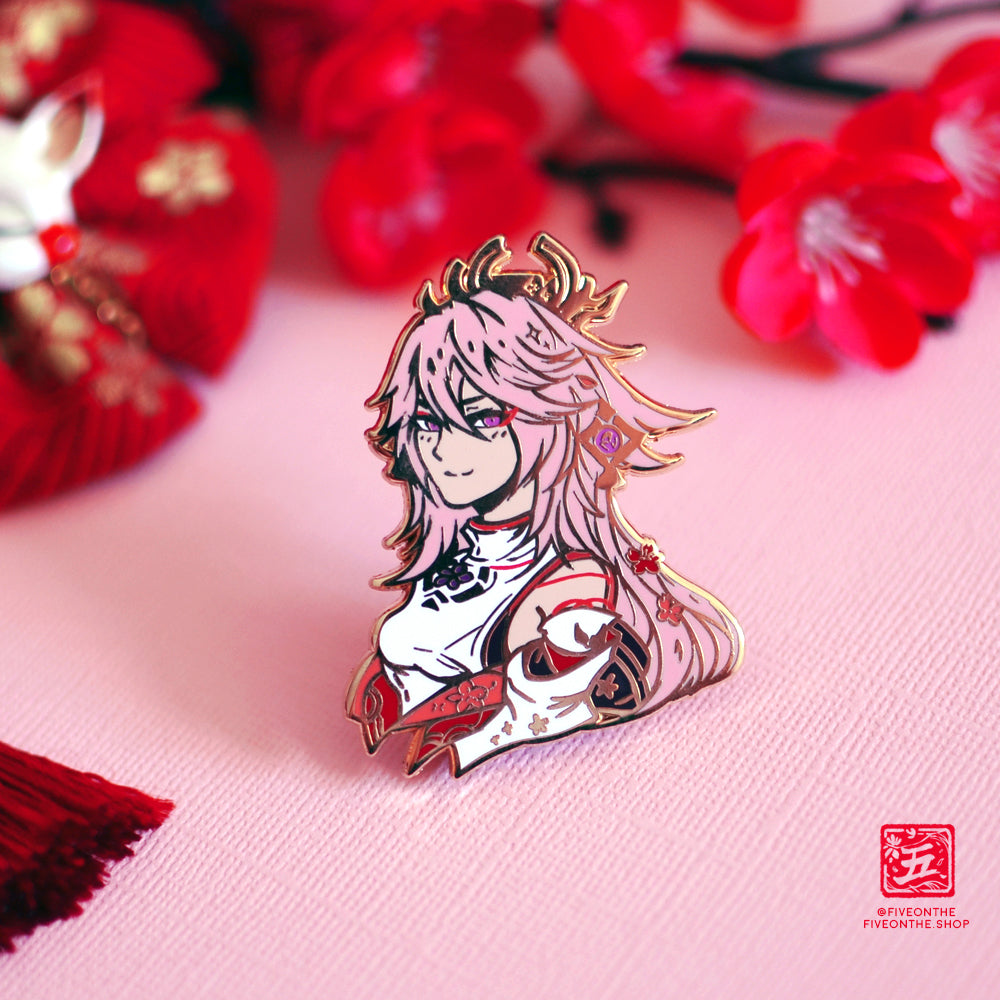 Yae Miko ✦ Genshin Impact Enamel Pins