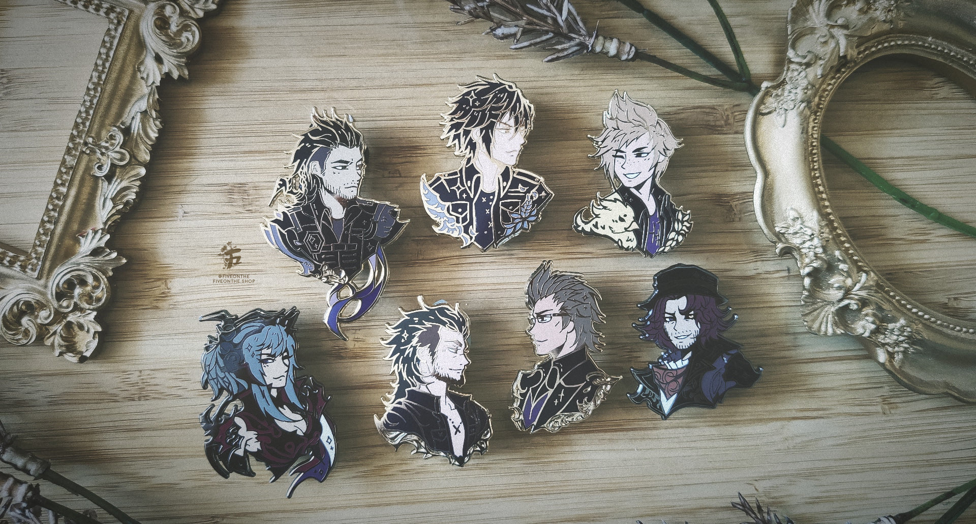 Noctis, Prompto, Gladio and Ignis ✦ FFXV Enamel Pins