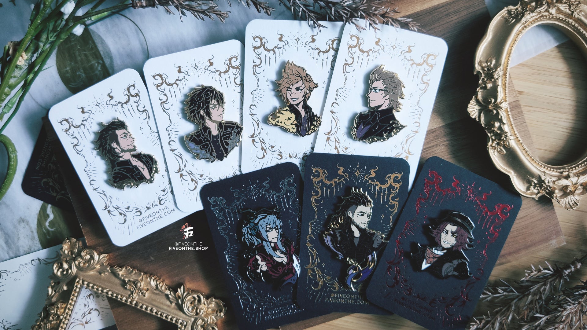 Noctis, Prompto, Gladio and Ignis ✦ FFXV Enamel Pins