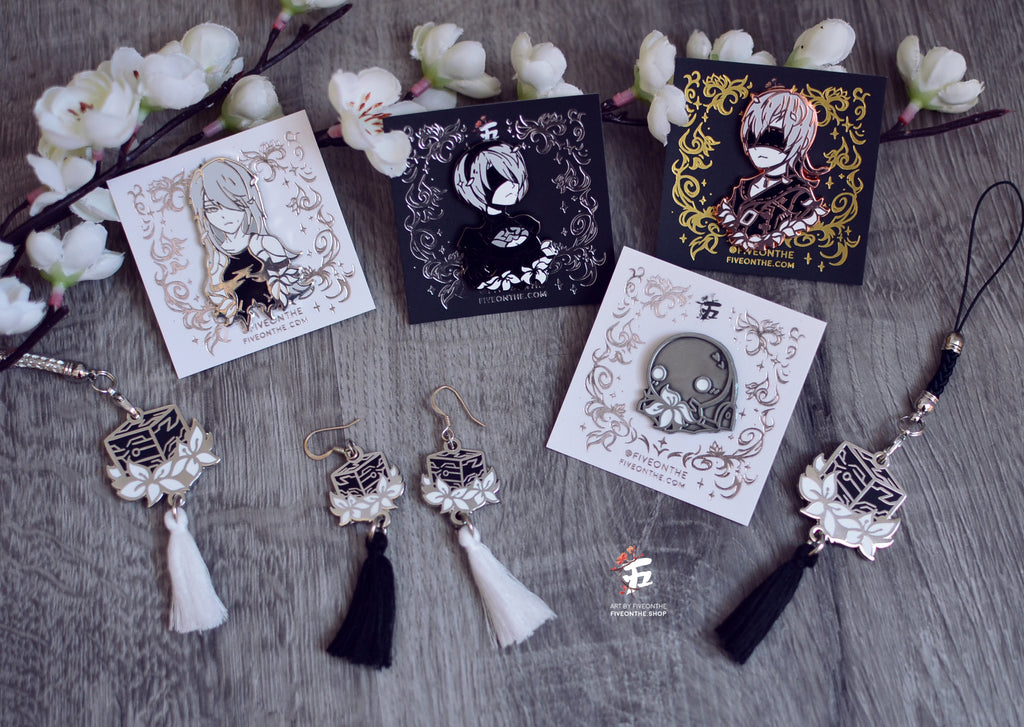 9S ✦ NieR Automata Enamel Pin