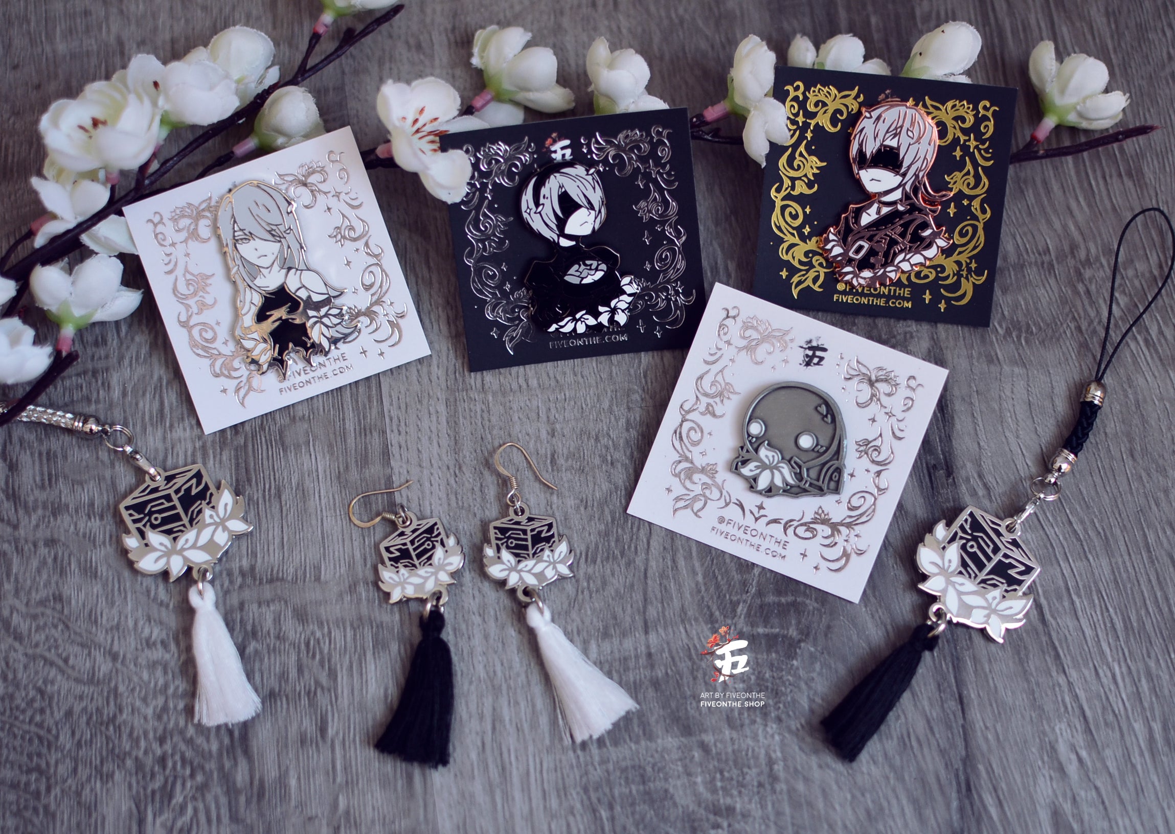 9S ✦ NieR Automata Enamel Pin