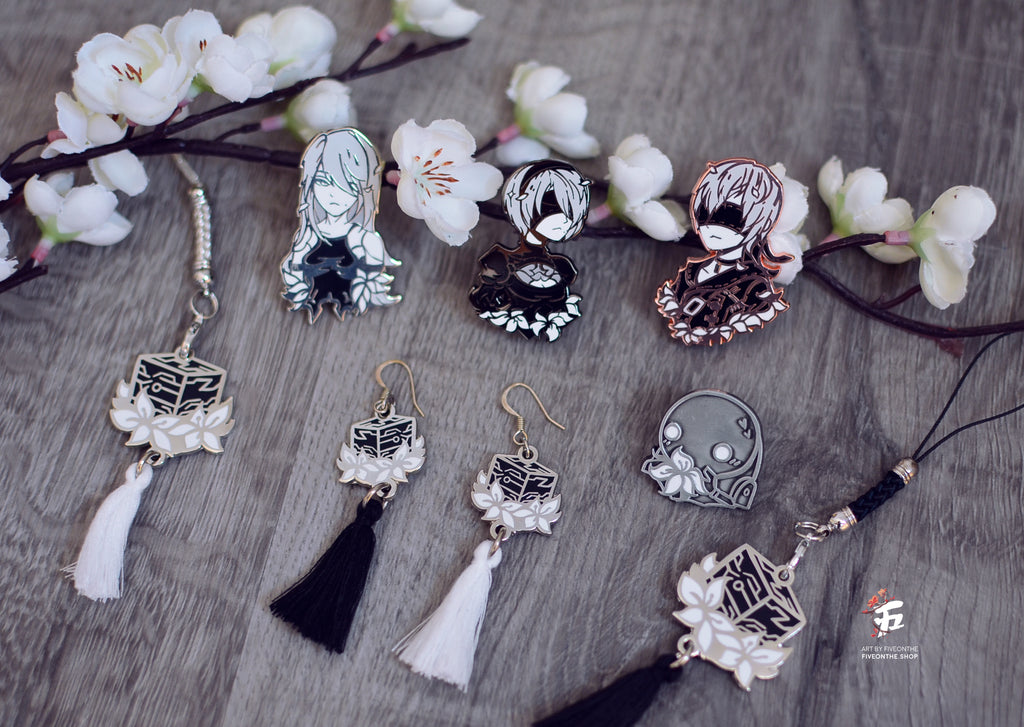 2B ✦ NieR Automata Enamel Pin