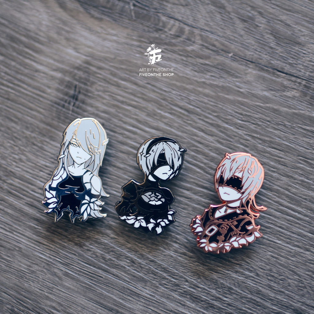 9S ✦ NieR Automata Enamel Pin
