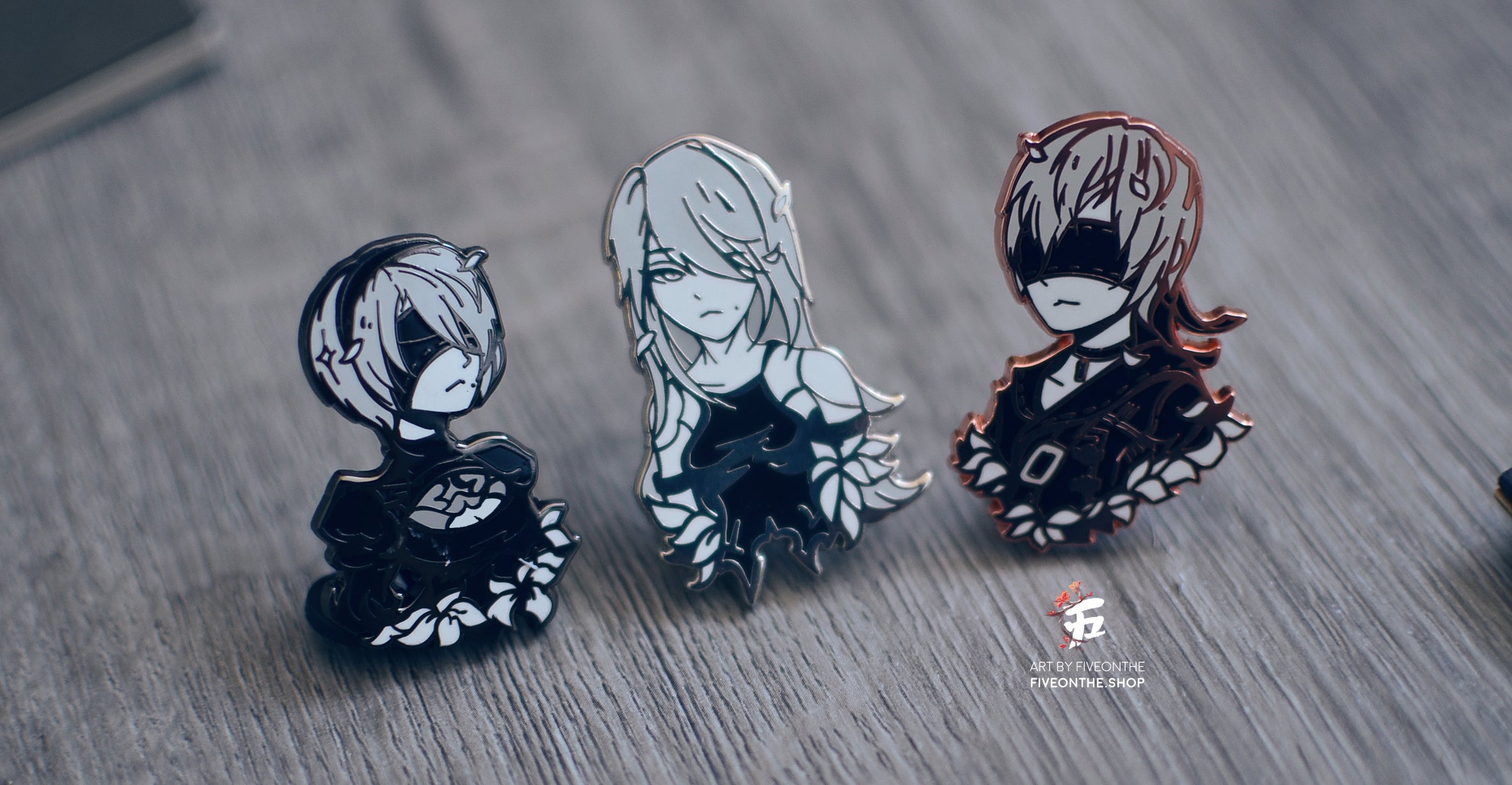 2B ✦ NieR Automata Enamel Pin