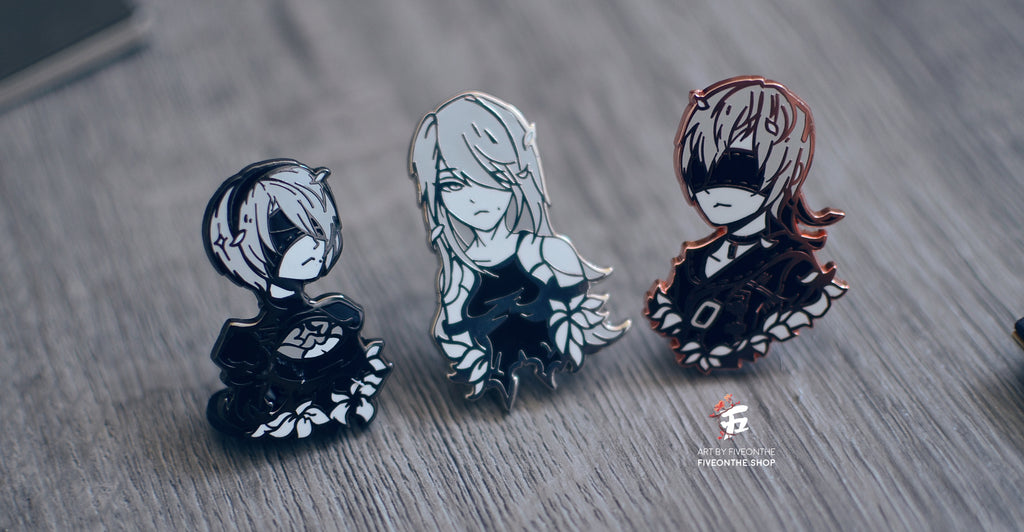 9S ✦ NieR Automata Enamel Pin